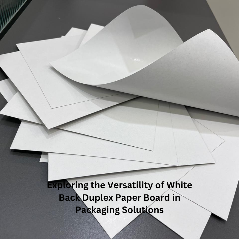 White Back Duplex Paper Board in Packaging Solutions